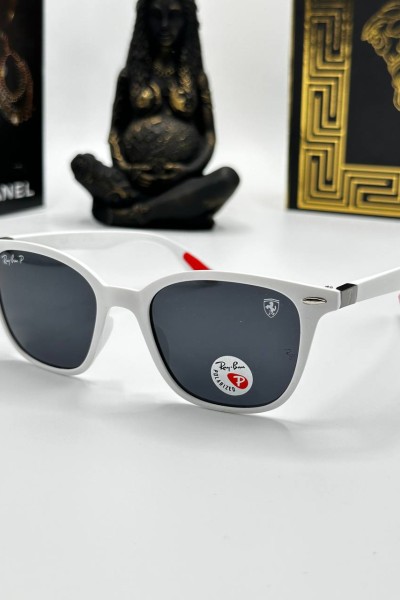 Rayban Polarize Beyaz İthal Unisex Güneş Gözlüğü G1121-VLL Rayban Polarize Beyaz İthal Unisex Güneş Gözlüğü G1121-VLL