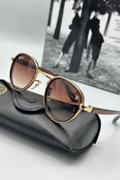 Rayban Round Kahverengi Unisex Güneş Gözlüğü G1882-VLL Rayban Round Kahverengi Unisex Güneş Gözlüğü G1882-VLL