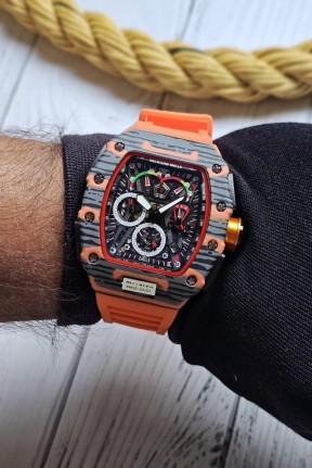 Richard Mille ChronoGraph Turuncu Erkek Kol Saati | S740 Richard Mille ChronoGraph Turuncu Erkek Kol Saati | S740