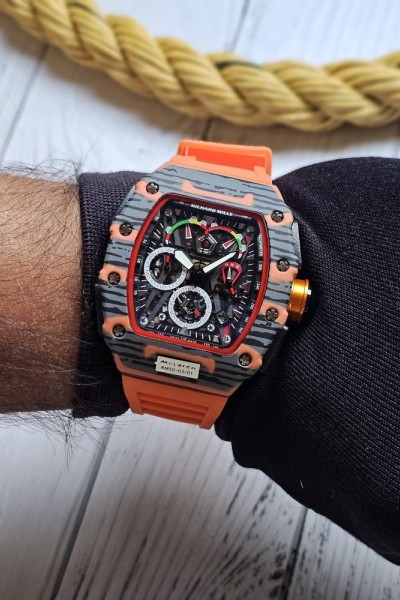 Richard Mille ChronoGraph Turuncu Erkek Kol Saati | S740