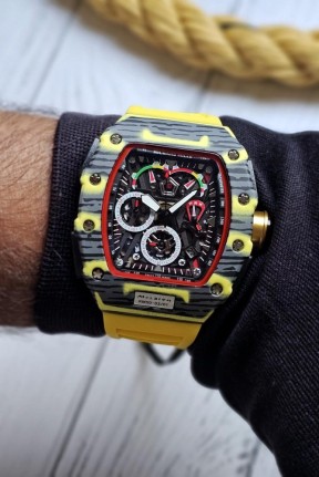 Richard Mille ChronoGraph Sarı Erkek Kol Saati | S741 Richard Mille ChronoGraph Sarı Erkek Kol Saati | S741