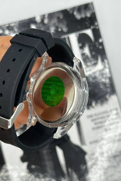 Rolex Crystal Perpetual Date Siyah Erkek Kol Saati  S516