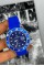 Rolex Crystal Perpetual Date Mavi Erkek Kol Saati  S517