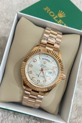 Rolex Day-Date Rose Erkek Kol Saati S578 Rolex Day-Date Rose Erkek Kol Saati S578