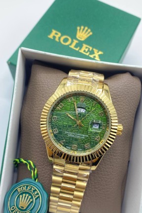 Rolex Day-Date Gold -Yeşil Kadran Erkek Kol Saati S625 Rolex Day-Date Gold -Yeşil Kadran Erkek Kol Saati S625