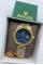 Rolex Gold-Gümüş Mavi Kadran Erkek Kol Saati  S639