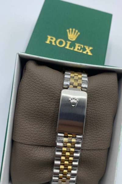 Rolex Gold-Gümüş Mavi Kadran Erkek Kol Saati  S639
