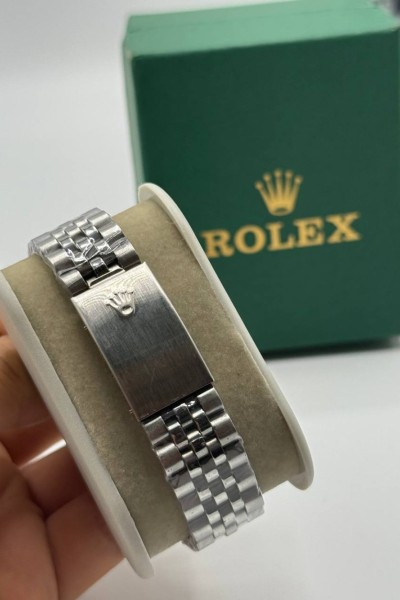 Rolex Gümüş Beyaz Kadran Kadın Saat  S722-VLL