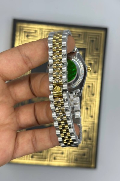 Rolex Lux Gold-Gümüş Kadın Kol Saat S851