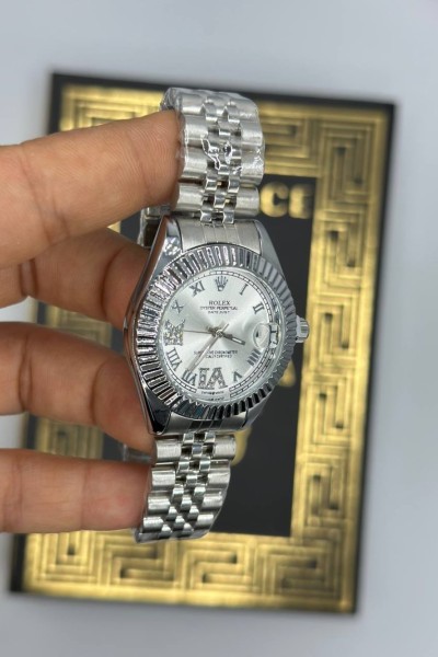 Rolex Lux  Gümüş Kadın Kol Saat S852
