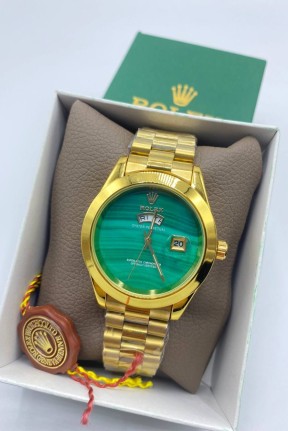 Rolex Oyster Perpetual Yeşil Kadran Kol Saati S626 Rolex Oyster Perpetual Yeşil Kadran Kol Saati S626