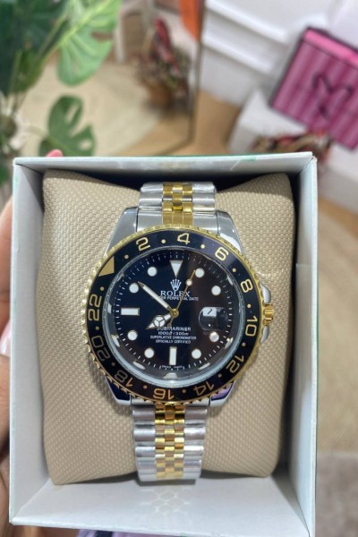 Rolex Submariner Gold Gümüş Erkek Kol Saati S600 Rolex Submariner Gold Gümüş Erkek Kol Saati S600