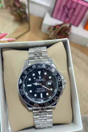 Rolex Submariner Gümüş Erkek Kol Saati S601 Rolex Submariner Gümüş Erkek Kol Saati S601