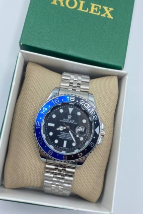 Rolex Submariner Gümüş Mavi Erkek Kol Saati S602 Rolex Submariner Gümüş Mavi Erkek Kol Saati S602