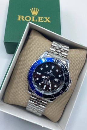 Rolex Submariner Gümüş Mavi Erkek Kol Saati S602 Rolex Submariner Gümüş Mavi Erkek Kol Saati S602