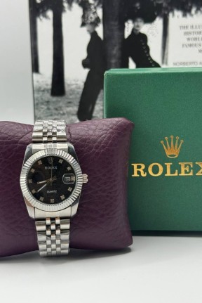 Rolex Taşlı Gümüş Kadın Saat S605-VLL Rolex Taşlı Gümüş Kadın Saat S605-VLL