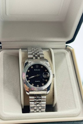 Rolex Taşlı Gümüş Kadın Saat S605-VLL Rolex Taşlı Gümüş Kadın Saat S605-VLL