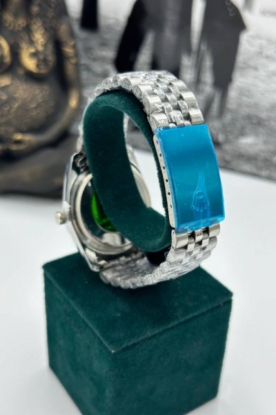 Rolex Taşlı Gümüş Saat S356 Rolex Taşlı Gümüş Saat S356