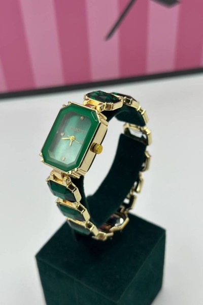 Swarovski Zümrüt Yeşili Kadın Kol Saati S796