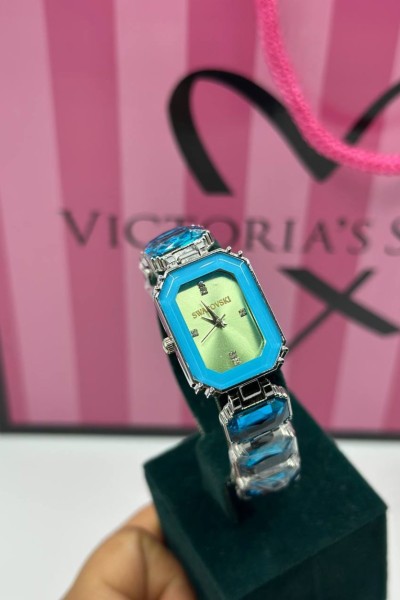Swarovski Turkuaz Kadın Kol Saati S799 Swarovski Turkuaz Kadın Kol Saati S799