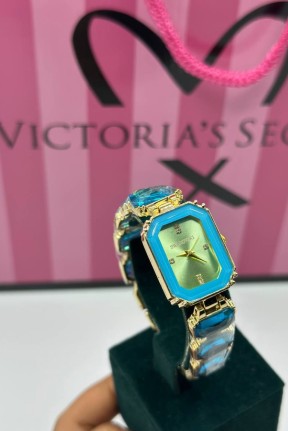Swarovski Turkuaz-Gold  Kadın Kol Saati S800