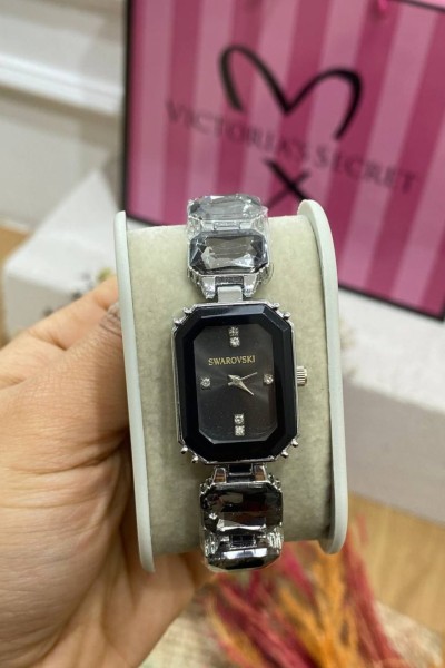 Swarovski Siyah Kadın Kol Saati  S562