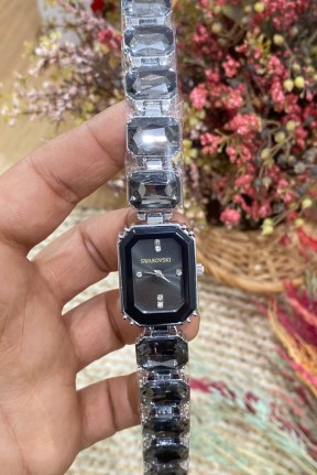 Swarovski Siyah Kadın Kol Saati  S562
