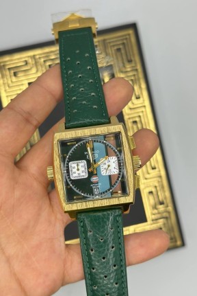 TAG Heuer Monaco Yeşil Kordon Erkek Kol Saat S789-VLL