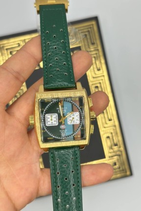 TAG Heuer Monaco Yeşil Kordon Erkek Kol Saat S789-VLL