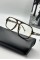 Tom Ford Leopar Çerçeve Şeffaf Cam Unisex Güneş Gözlüğü  G1981-VLL