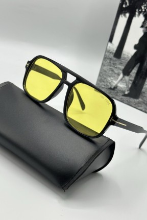 Tom Ford Siyah Çerçeve Sarı Cam Unisex Güneş Gözlüğü  G1979-VLL