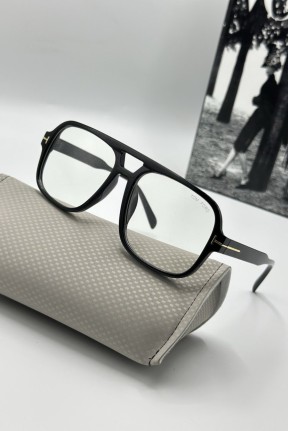 Tom Ford Siyah Çerçeve Şeffaf Cam Unisex Güneş Gözlüğü  G1984-VLL