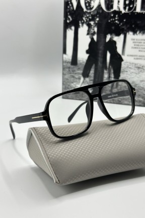 Tom Ford Siyah Çerçeve Şeffaf Cam Unisex Güneş Gözlüğü  G1984-VLL