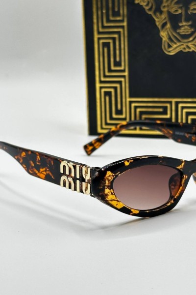 Yeni Sezon Leopar Miu Miu İthal Kadın Güneş Gözlüğü G1491-ILY Yeni Sezon Leopar Miu Miu İthal Kadın Güneş Gözlüğü G1491-ILY