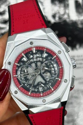Hublot Çelik Kasa Deri Kordon Erkek Saat S463 Hublot Çelik Kasa Deri Kordon Erkek Saat S463