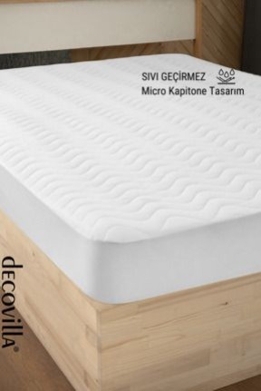 DecovillaMicro Kapitone Fitted Full Kenar Su Sıvı Geçirmez Yatak Koruyucu Alez Çarşaf Beyaz DecovillaMicro Kapitone Fitted Full Kenar Su Sıvı Geçirmez Yatak Koruyucu Alez Çarşaf Beyaz