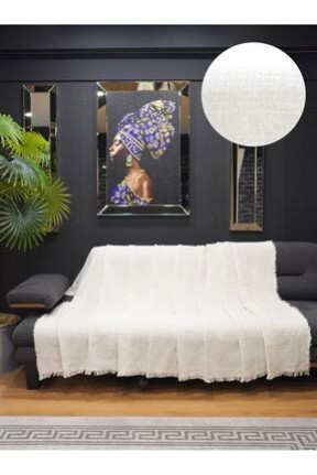 Star Home Collections 170x220 Ekru Pamuklu Koltuk Örtüsü Star Home Collections 170x220 Ekru Pamuklu Koltuk Örtüsü