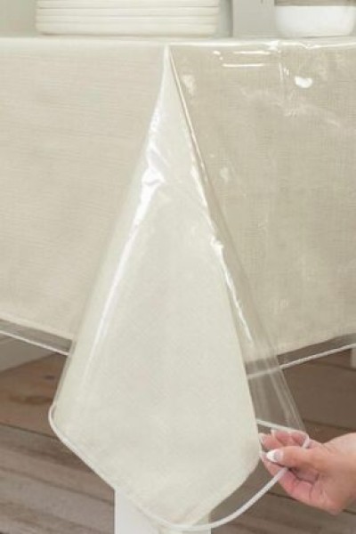 Gülce Home CollectionPvc Silinebilir Masa Örtüsü Süs Dikişli Gülce Home CollectionPvc Silinebilir Masa Örtüsü Süs Dikişli