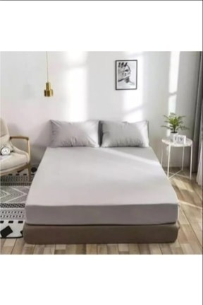 Soft ColoursAçık Gri Çift Kişilik Lastikli Çarşaf + 2 Adet Yastık Kılıfı 160x200 Soft ColoursAçık Gri Çift Kişilik Lastikli Çarşaf + 2 Adet Yastık Kılıfı 160x200